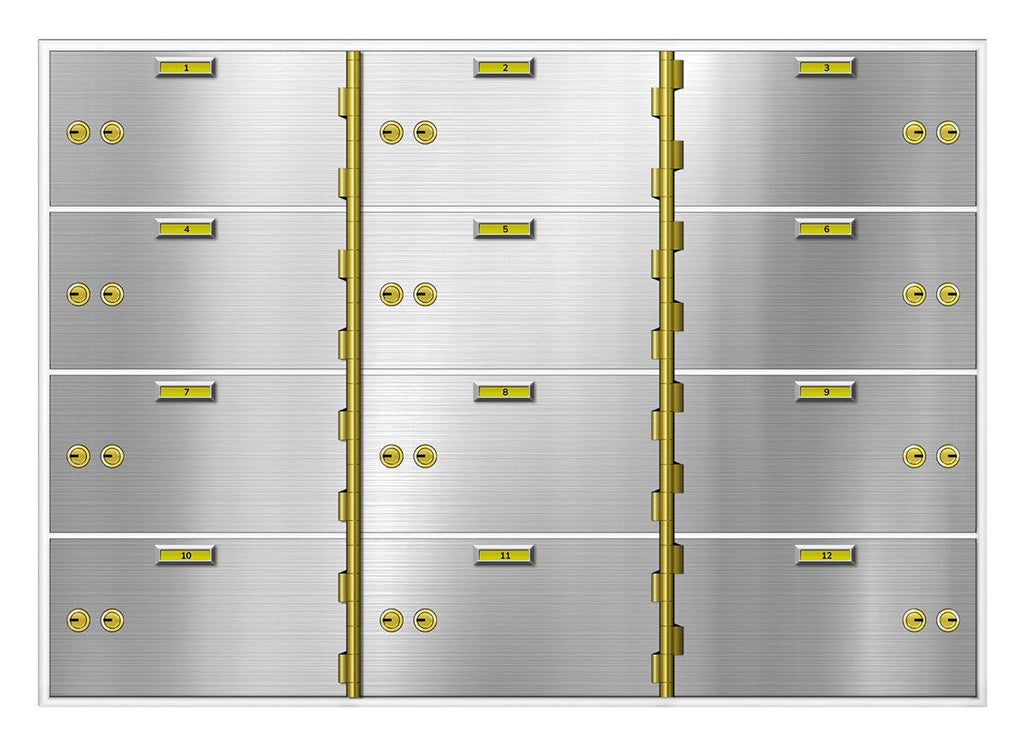SafeandVaultStore SDBAX-12 AX Series Safe Deposit Boxes | 12 Doors
