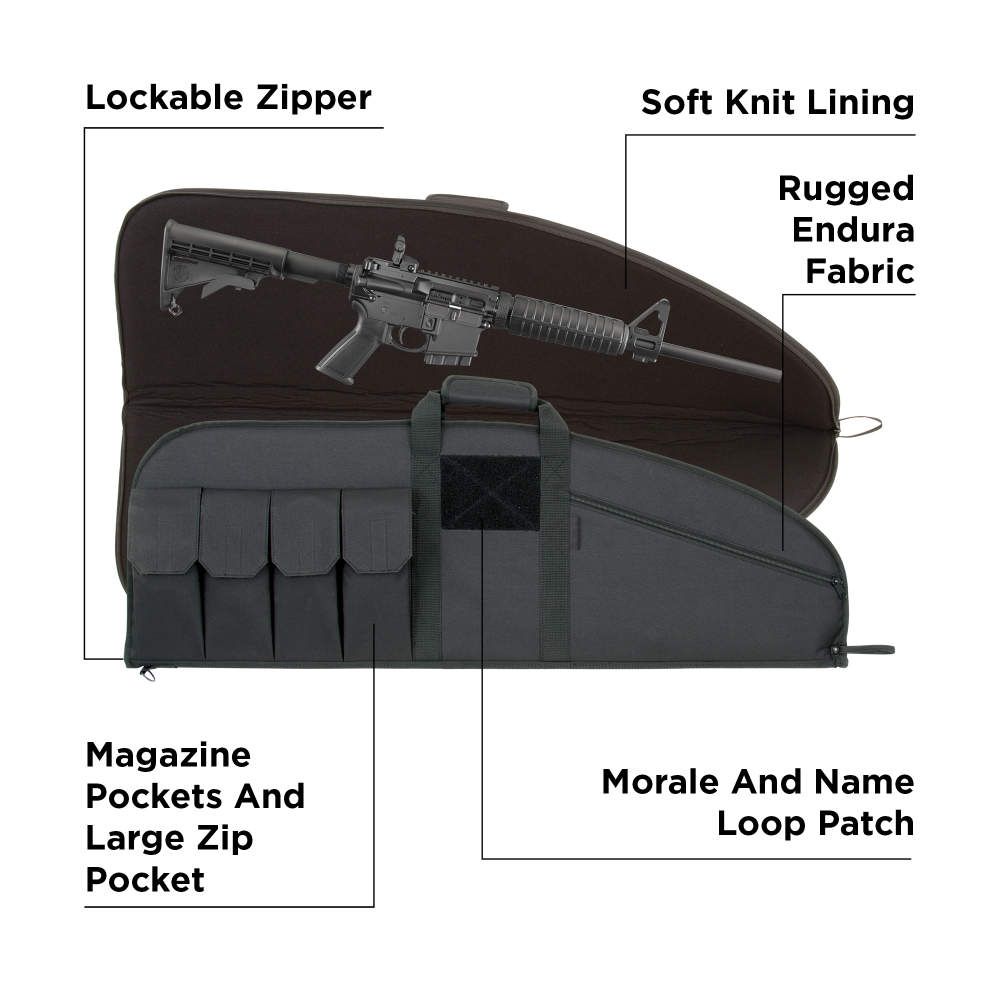 Allen 10642 Tac-Six Combat Tactical Rifle Case 37&quot; Features