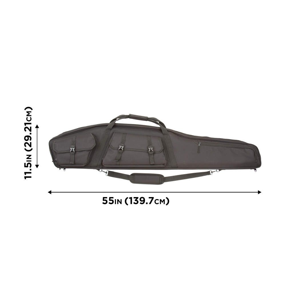 Allen 10949 Tac-Six Velocity Rifle Case 3 Pockets 55&quot; Black Dimensions