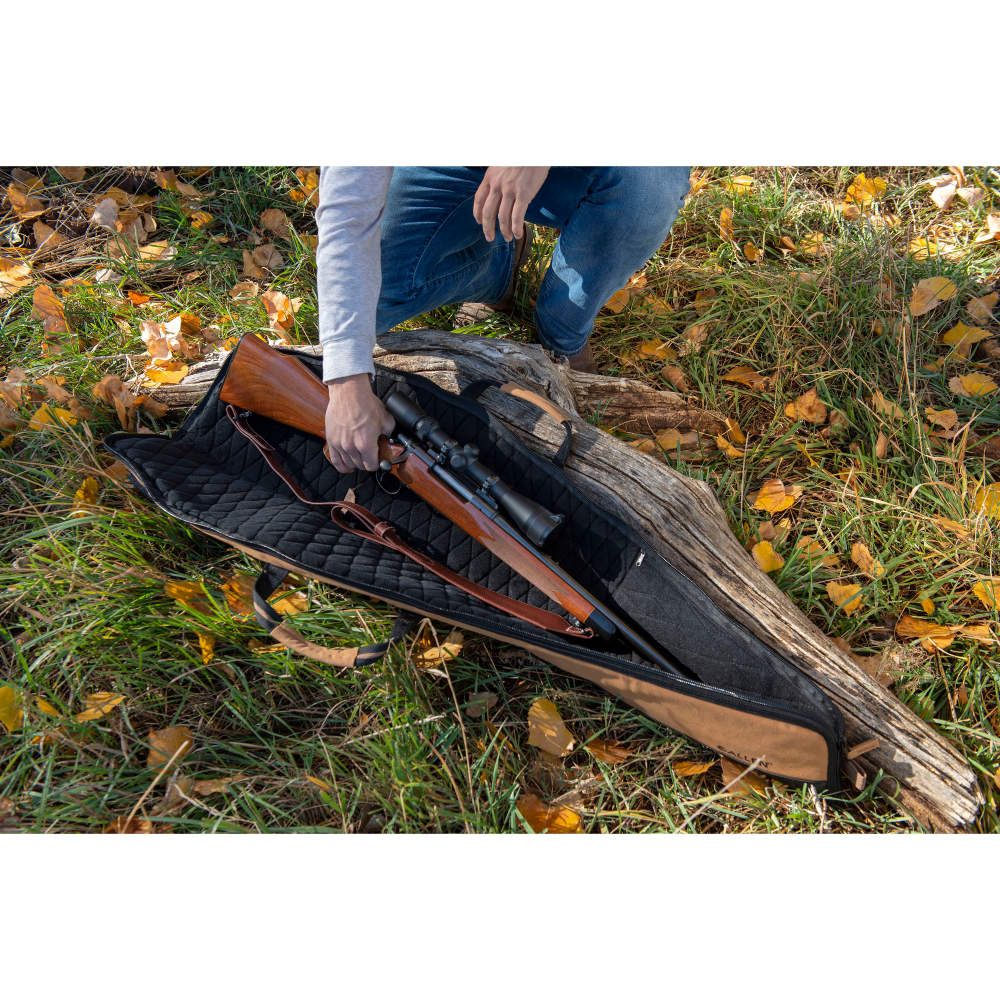 Allen 1102-46 Ranch Canvas Rifle Case 46&quot; Tan Grabbing Rifle 4
