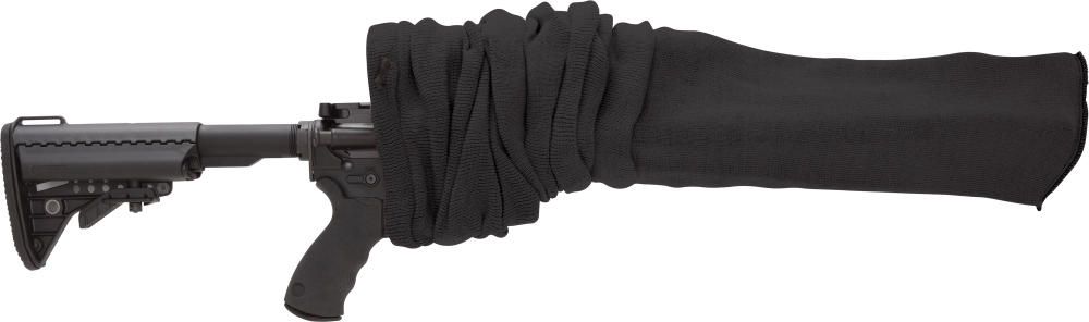 Allen 13247 Tac-Six Tactical Rifle Gun Sock 47" Black On Rifle