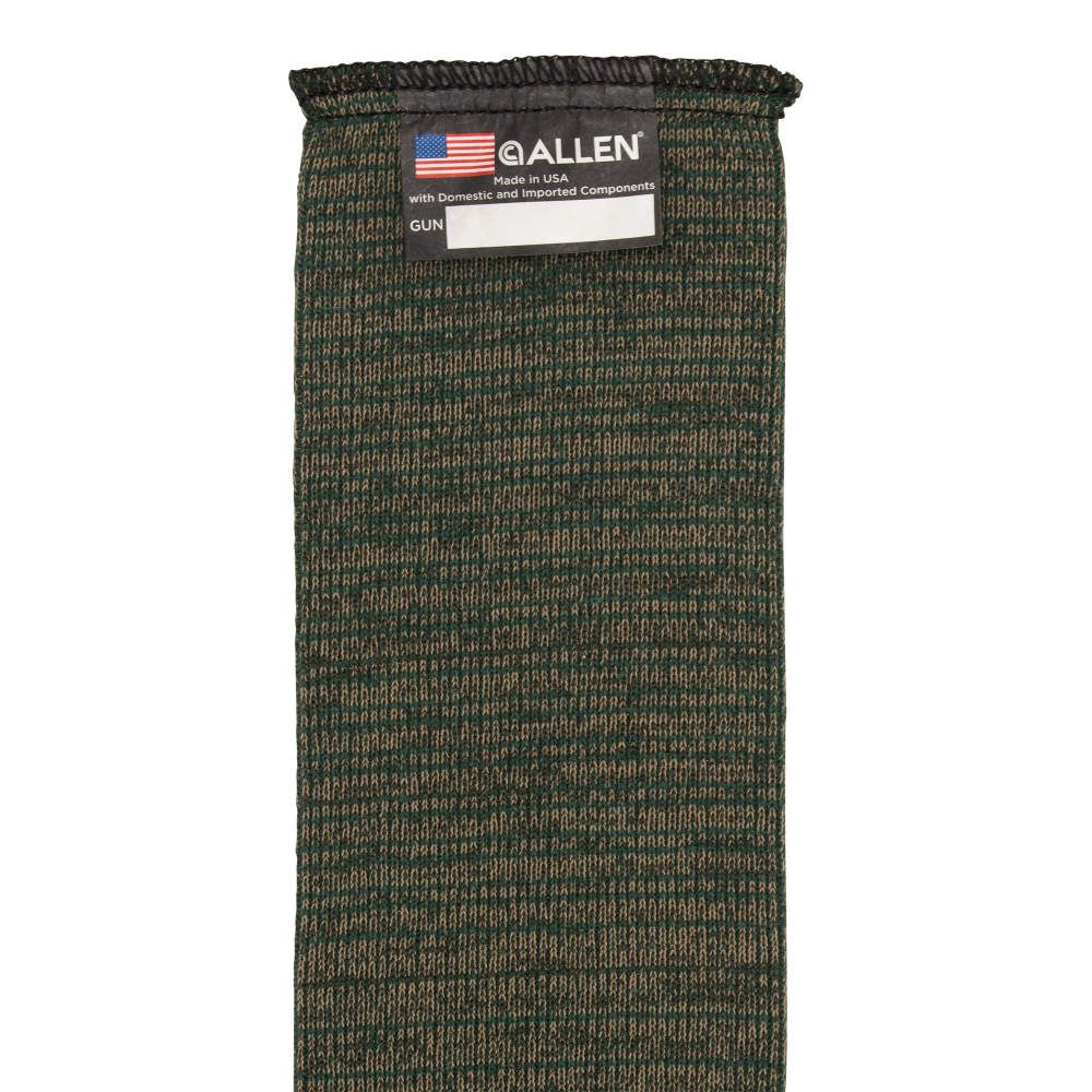 Allen 133 Knit Gun Sock for Rifle/Shotguns Heather Green 52" Closeup of Top