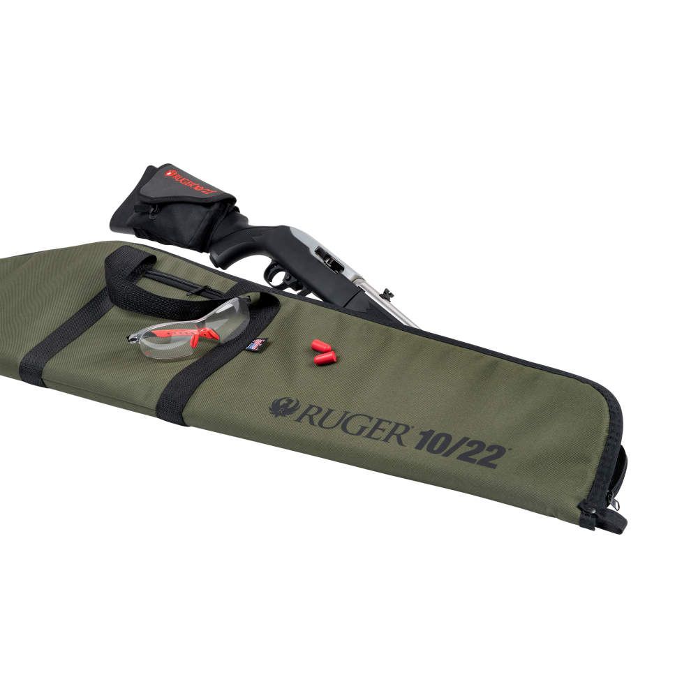 Allen 283-40 Ruger 10/22 Rifle Case Olive 40&quot; Laying Flat with Rifle