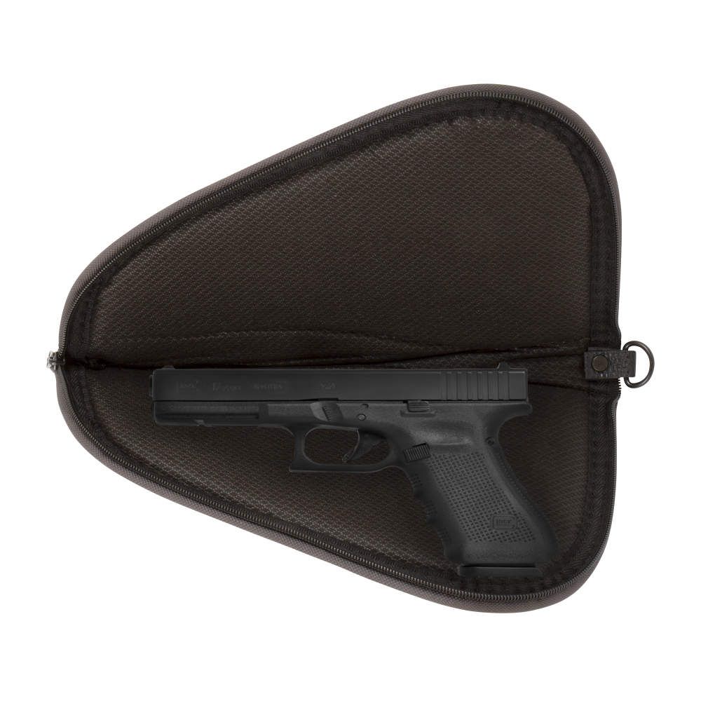 Allen 444-11 Deluxe Handgun Case Black/Gray 11&quot; Open with Handgun