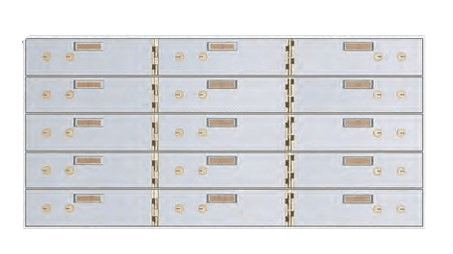 American Vault 515-15 Safe Deposit Boxes 15 Openings 3" x 10"