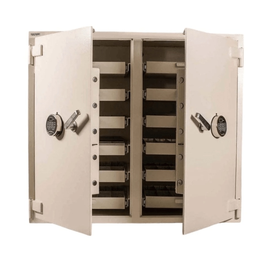 Cennox B3742WD-FK1 Double Door Narcotic Storage Doors Open