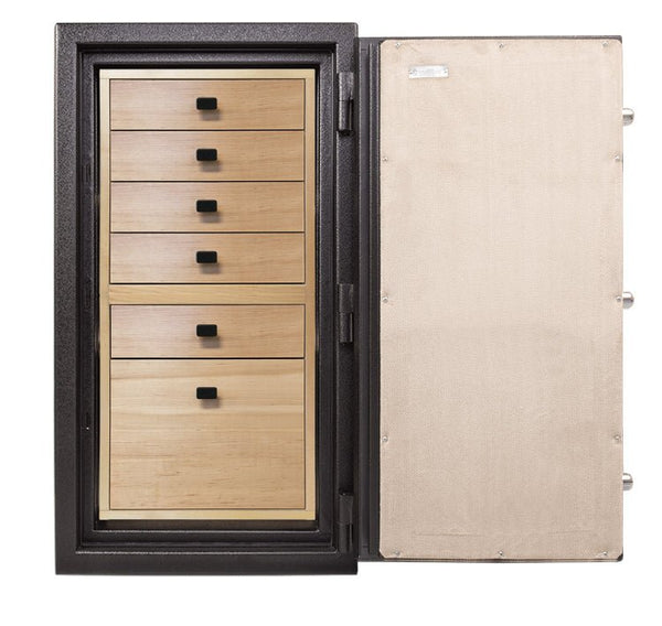 AMSEC BF3416 Burglar & Fire Jewelry Safe with Six Drawer Jewelry