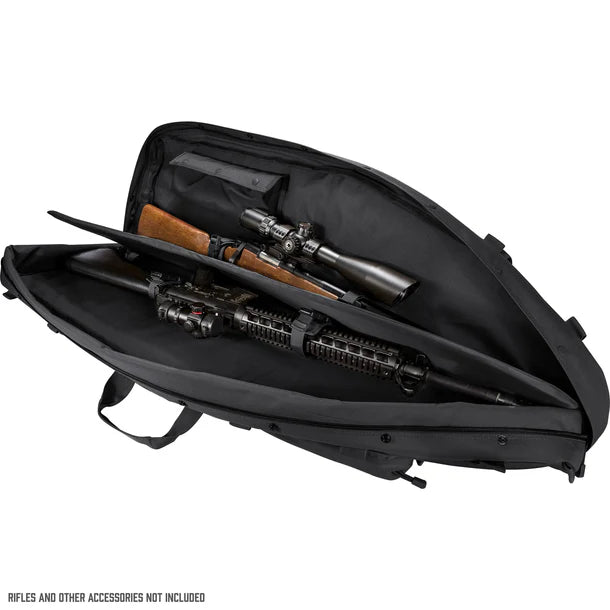 Barska BI12550 Loaded Gear 46" Tactical Rifle Bag Black RX-600 Open with Rifle