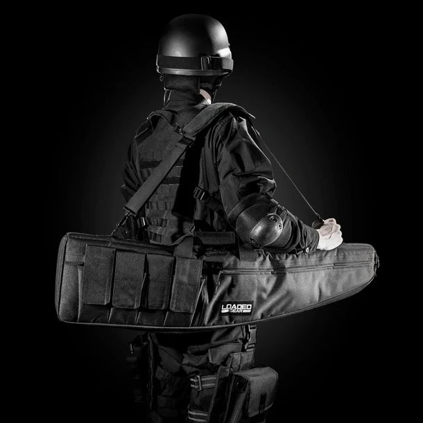 Barska BI13114 Loaded Gear 42" Tactical Rifle Bag Black RX-100 Carrying on Shoulder