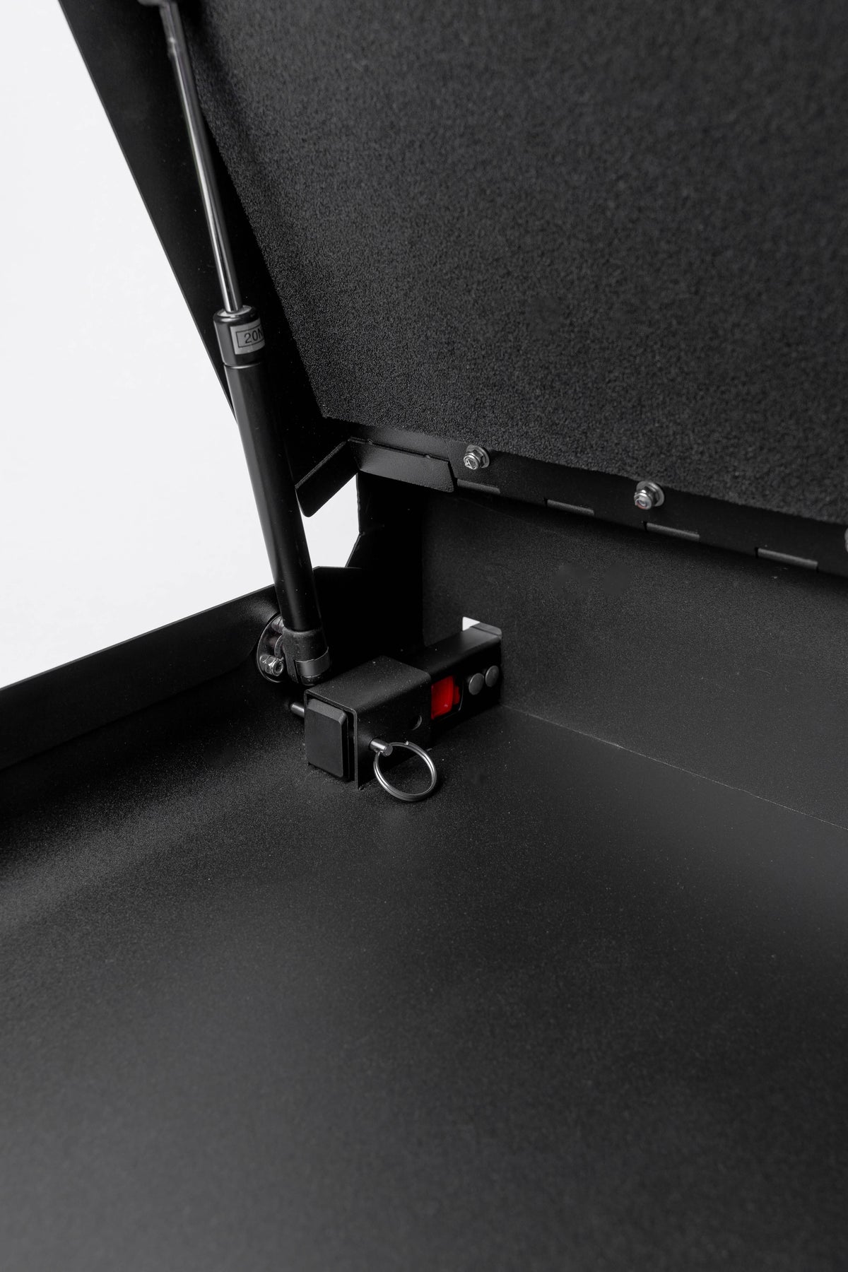 BoostedSafe Basic — Combination Access Portable Security Safe Inside Gas Strut Hinge