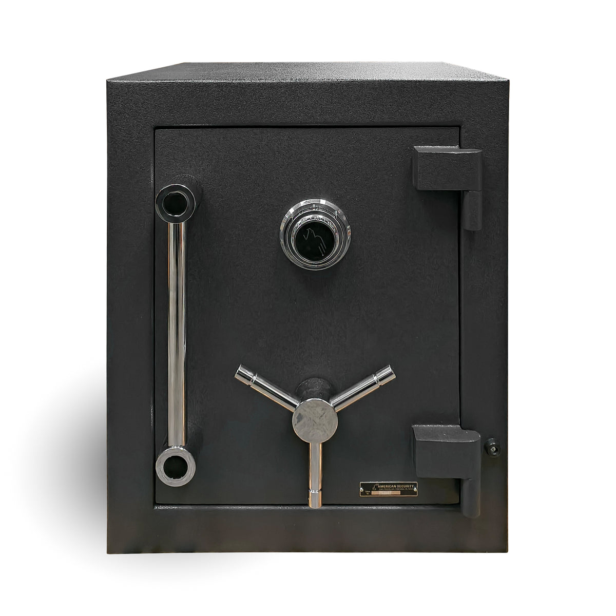 AMSEC American Security AMVAULT CF1814 TL30 high security composite burglar fire rated safe black front closed.