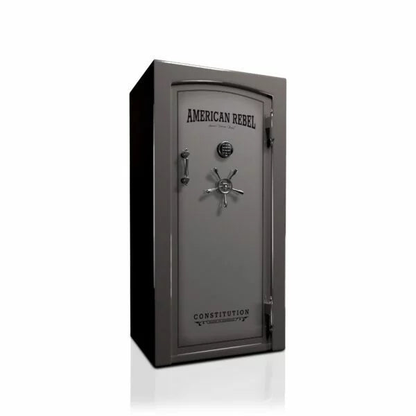 American Rebel CS15 Constitution 25 Gun Safe Silver Birch