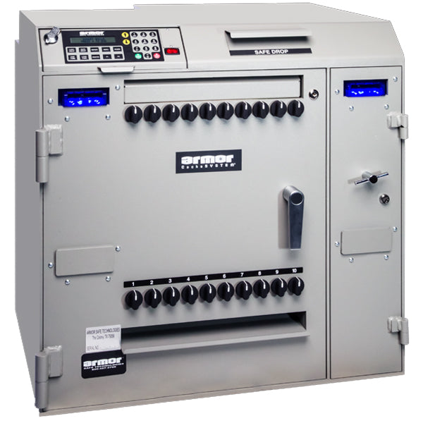 Armor CS-7902 CacheSystem 7900 Series Time Delay Cash Dispensing Safe 120 Tubes with Two Validators