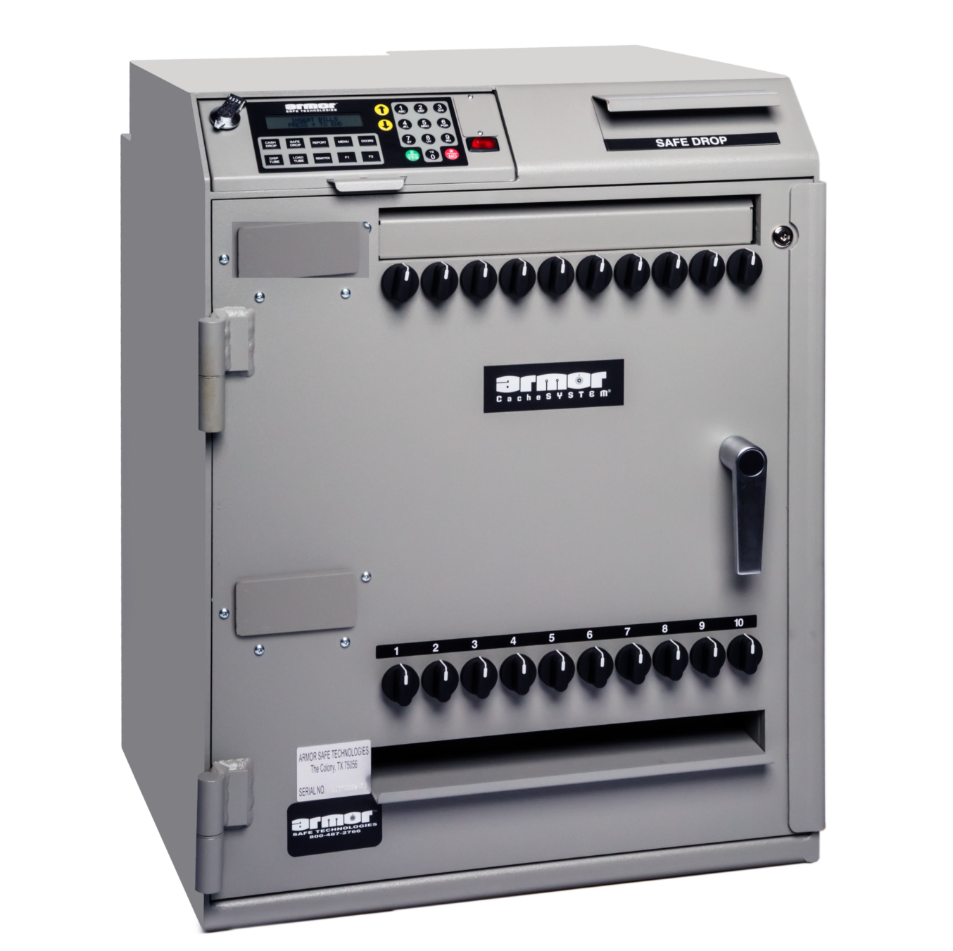 Armor CS-7100 CacheSystem 7100 Series Time Delay Cash Dispensing Safe 120 Tubes No Validators