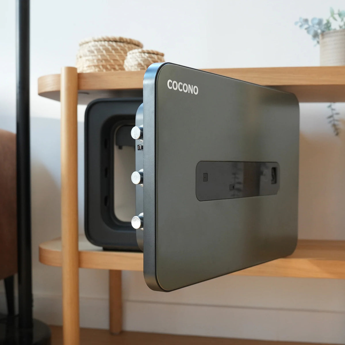 Cocono Classic 20 Small Biometric Fireproof Safe Door Open