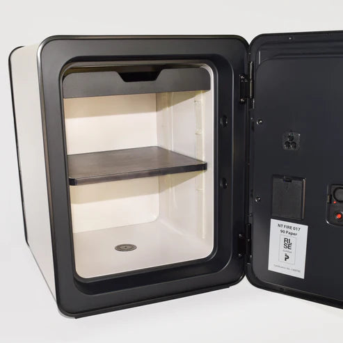 Cocono Classic 40 Medium Biometric Fireproof Safe Door Open with Shelf