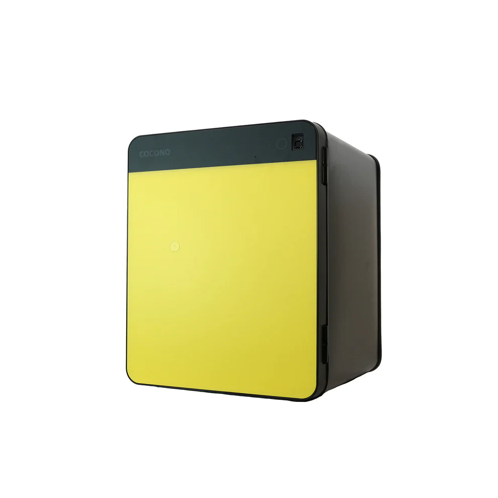 Cocono Chroma 40 Medium Biometric Fireproof Safe (90 Minutes) Lemon Angled 2