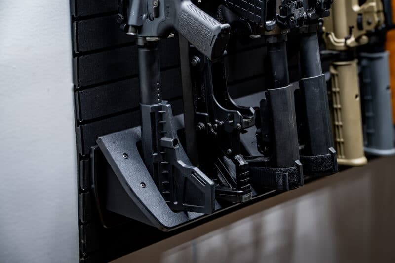 Tactical Walls ModWall Vertical Rifle Rack Bottom Closeup 2