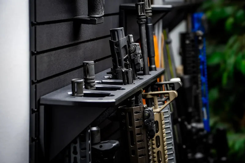 Tactical Walls ModWall Vertical Six Rifle Rack Closeup