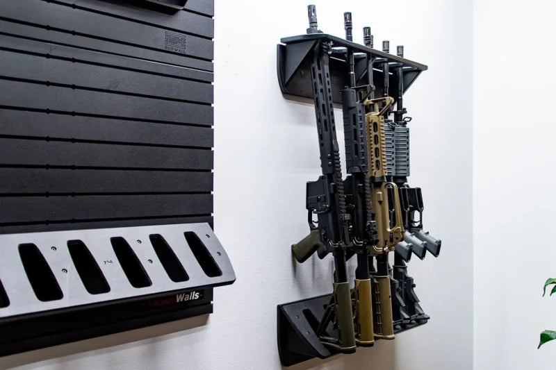 Tactical Walls ModWall Vertical Six Rifle Rack On Wall