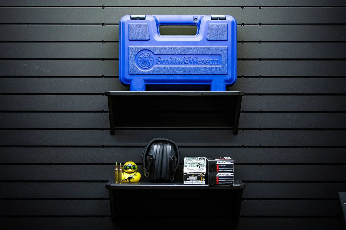 Tactical Walls ModWall Flat Shelves Front View