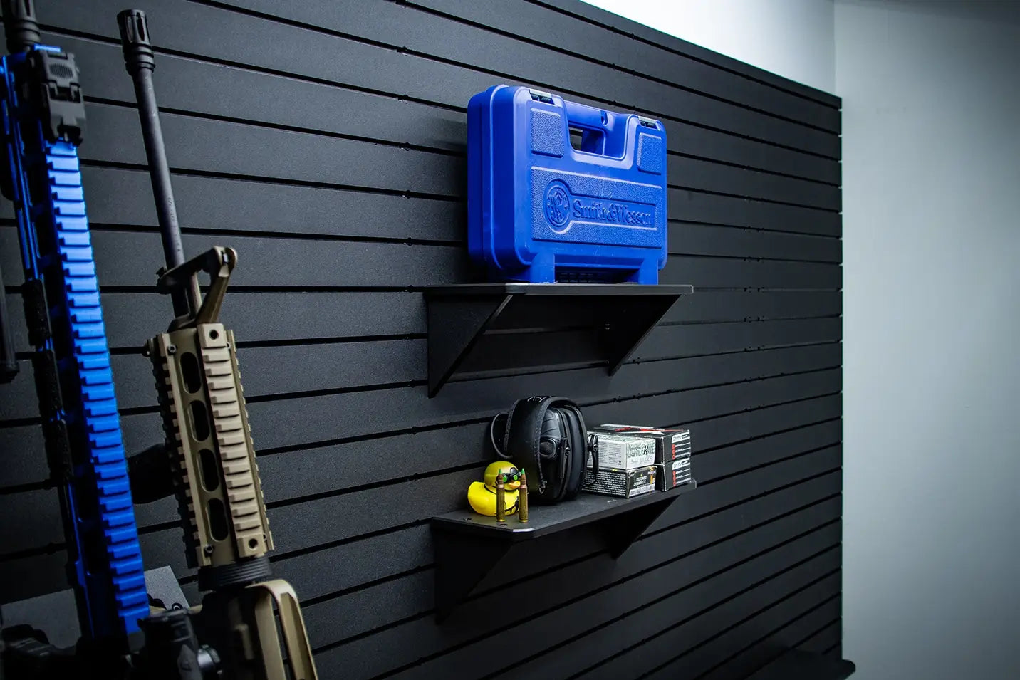 Tactical Walls ModWall Flat Shelves On Wall