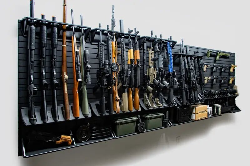 Modern Rifle Rack Tactical Walls ModWall Vertical Six Rifle Rack | Wall Mount - Safe and ...