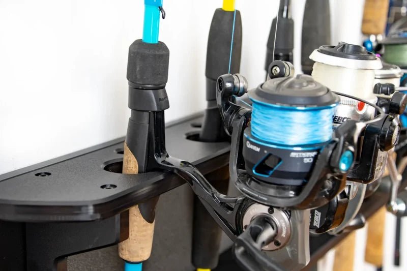Tactical Walls MWS Fishing Rack Rod with Reel Closeup