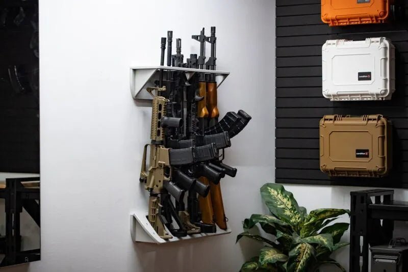 Tactical Walls ModWall Grey Vertical Six Rifle Rack 
