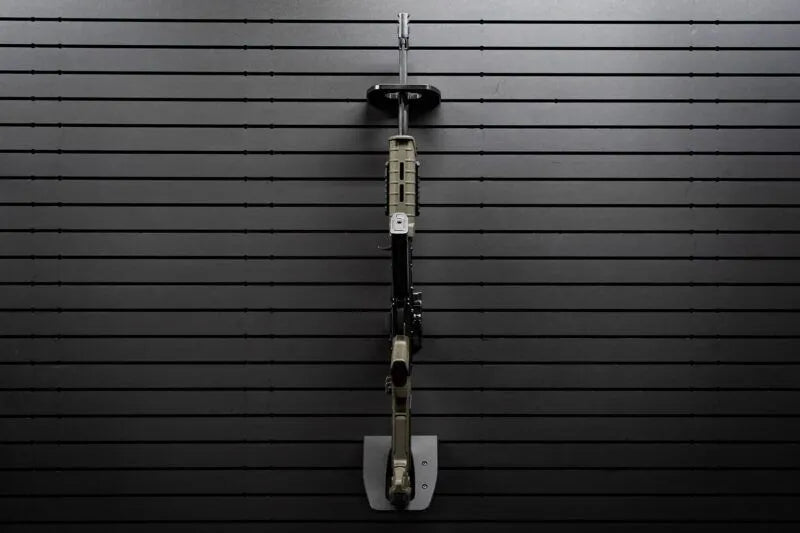 Tactical Walls ModWall Vertical One Rifle Rack Installed Front View