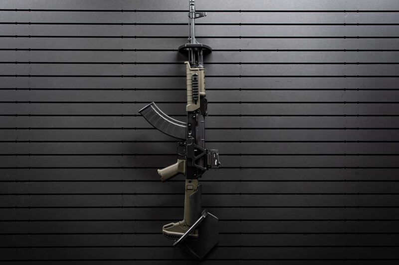 Rifle mounted on a ModWall