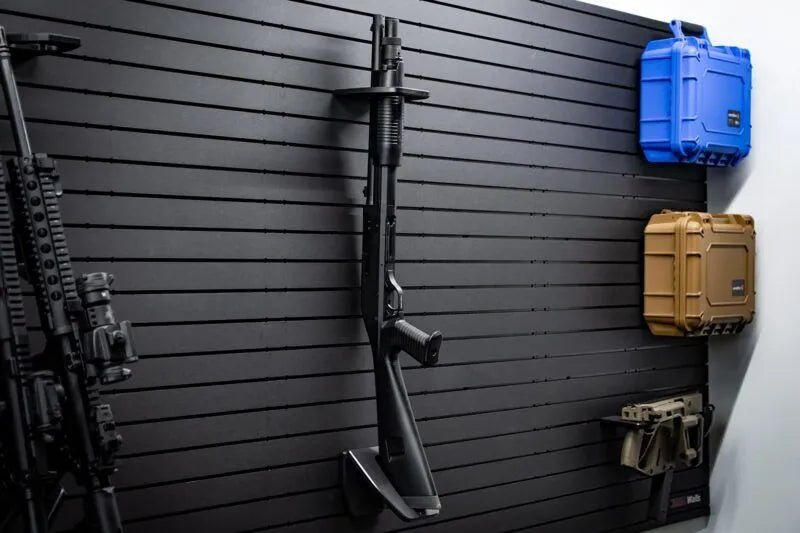 Tactical Walls ModWall Vertical One Rifle Rack Installed 2