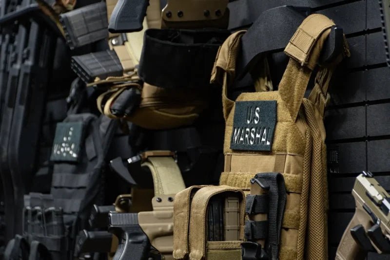 Tactical Walls MWYSARSENAL Yellowstone Marshals Arsenal Package Closeup of Vests