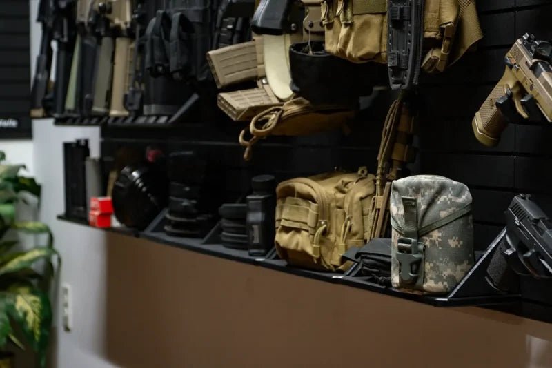 Tactical Walls MWYSARSENAL Yellowstone Marshals Arsenal Package Closeup of Shooting Gear