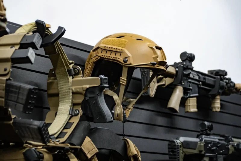 Tactical Walls MWYSARSENAL Yellowstone Marshals Arsenal Package Closeup of Helmets