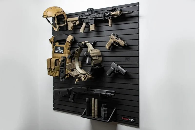 Tactical Walls MWYSGUNWALL Yellowstone Marshals Gun Wall Package Angled