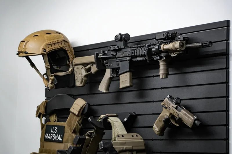 Tactical Walls MWYSGUNWALL Yellowstone Marshals Gun Wall Package Top View