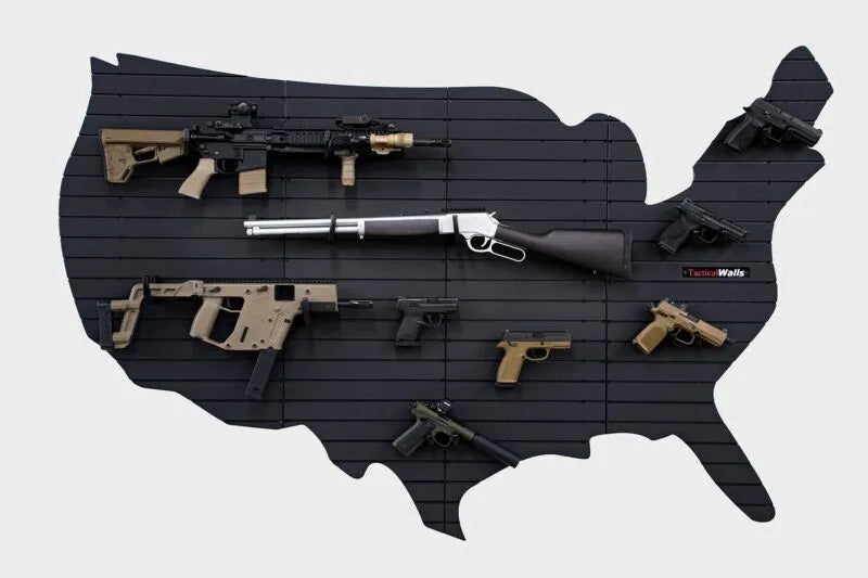 Tactical Walls MWPANELUSA United States of Awesome ModWall Panels with Firearms