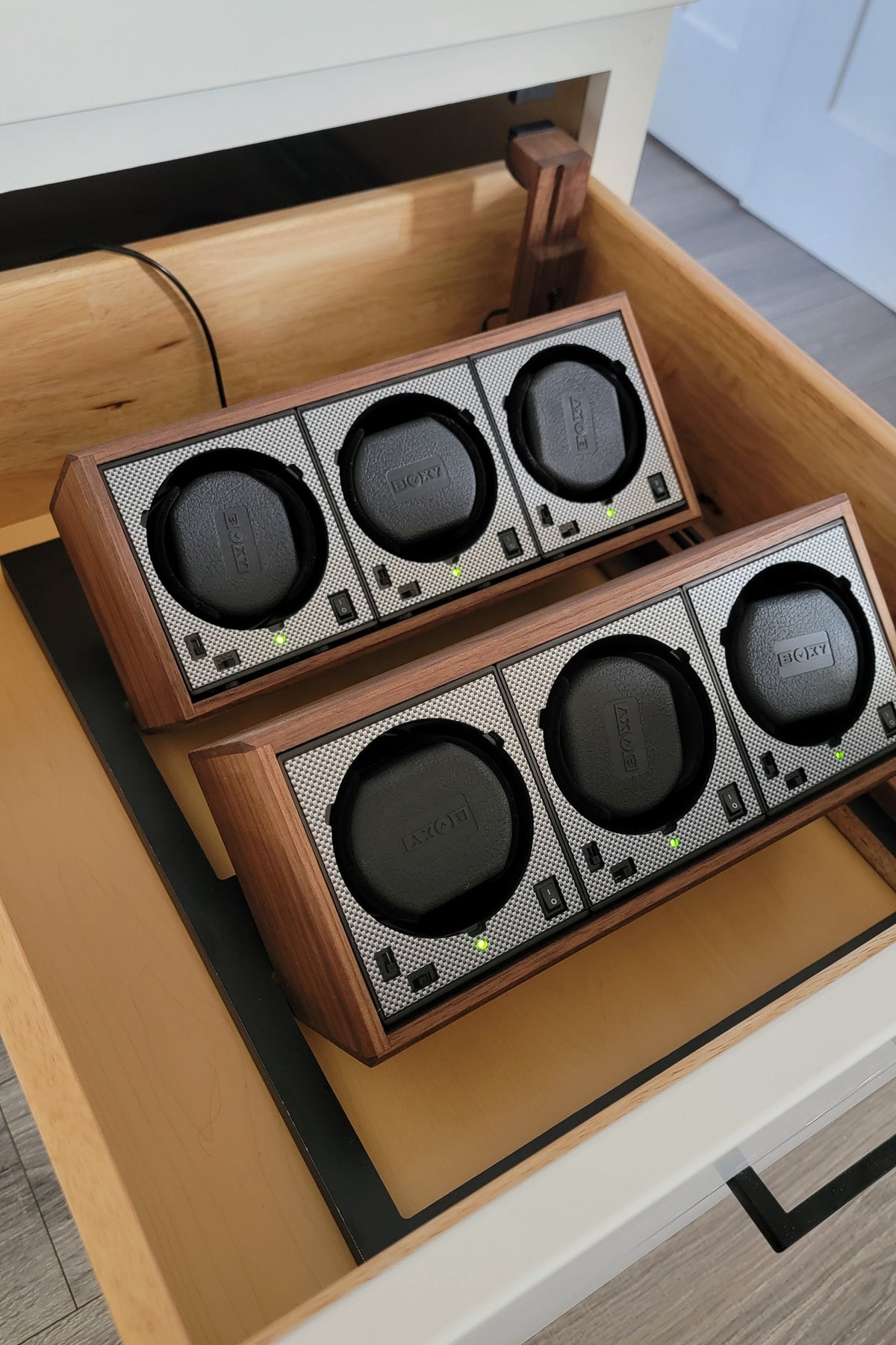 BlumSafe Watch Winder Drawer Insert 6 Winders