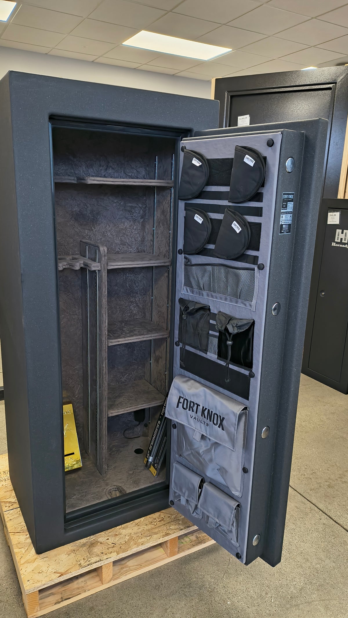 Blemished Fort Knox Defender 6026 door open. 