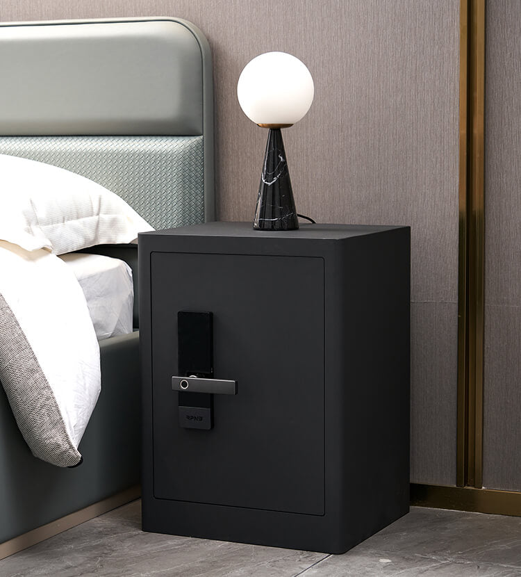 RPNB RPHS60 Smart Touch Screen Biometric Fingerprint Security Safe Nightstand with Lamp