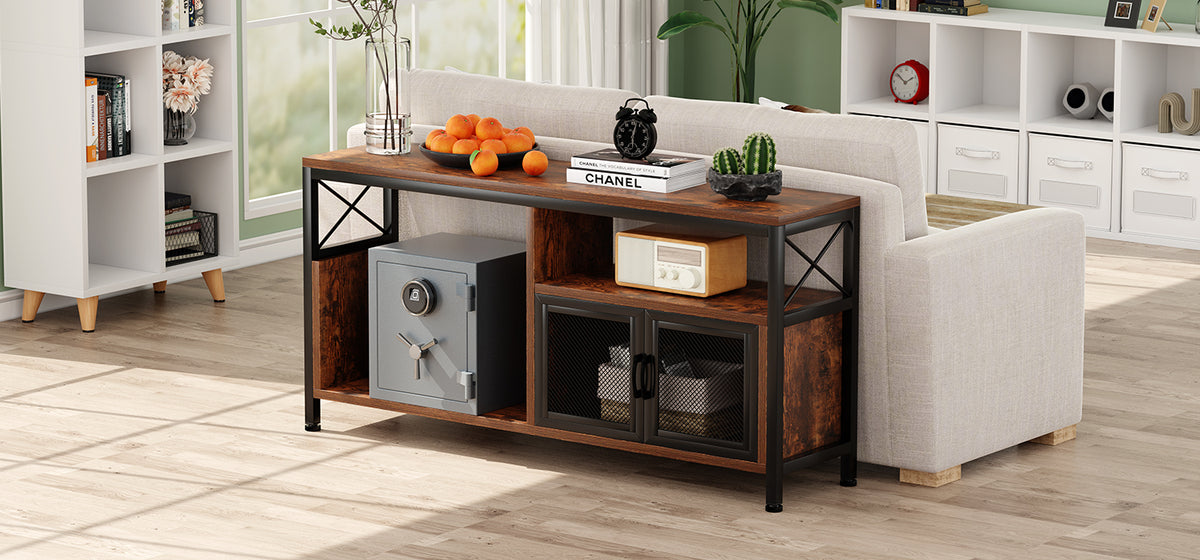 RPNB Grey Deluxe Fireproof Safe with Smart Touchscreen Keypad RPFS40G Installed In Living Room