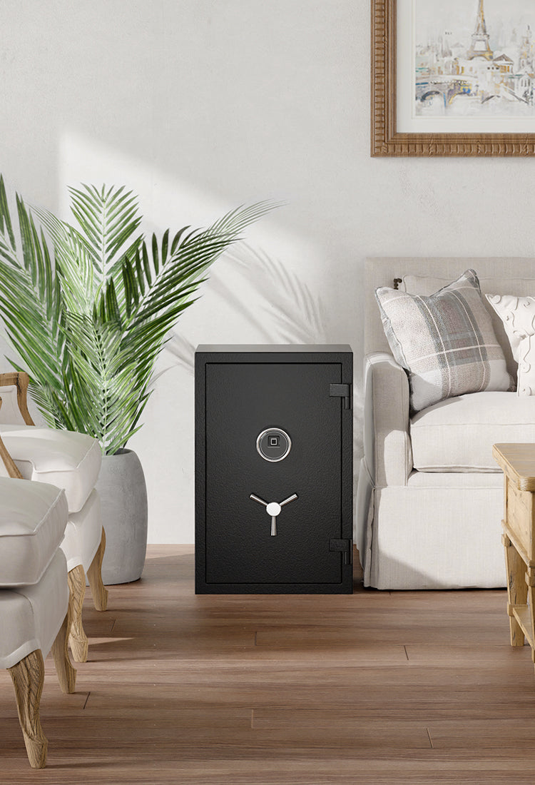 RPNB RPFS66 Large Biometric Fireproof Safe with Touch Screen Keypad End Table