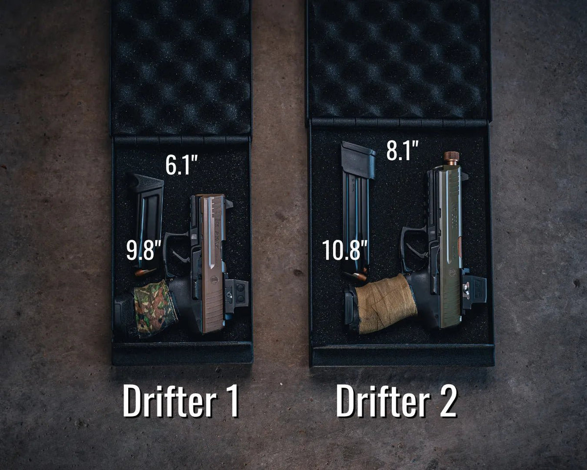 Steelhead Drifter 2 Portable Pistol Box vs Drifter 1 Open