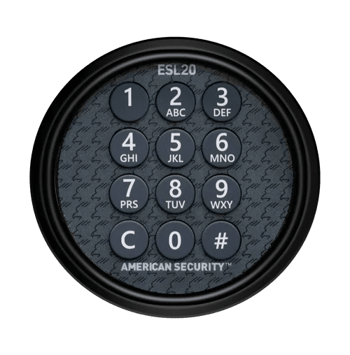 AMSEC ESL20 Electronic Backlit Digital Lock (Retro-Fit Kit) Black