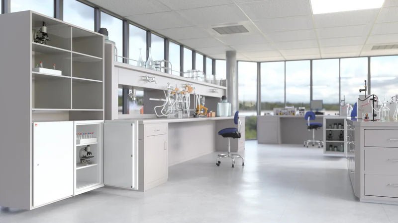FireKing FireShield Edge Series 1-Hour Fireproof Storage Cabinet Installed in Office 3