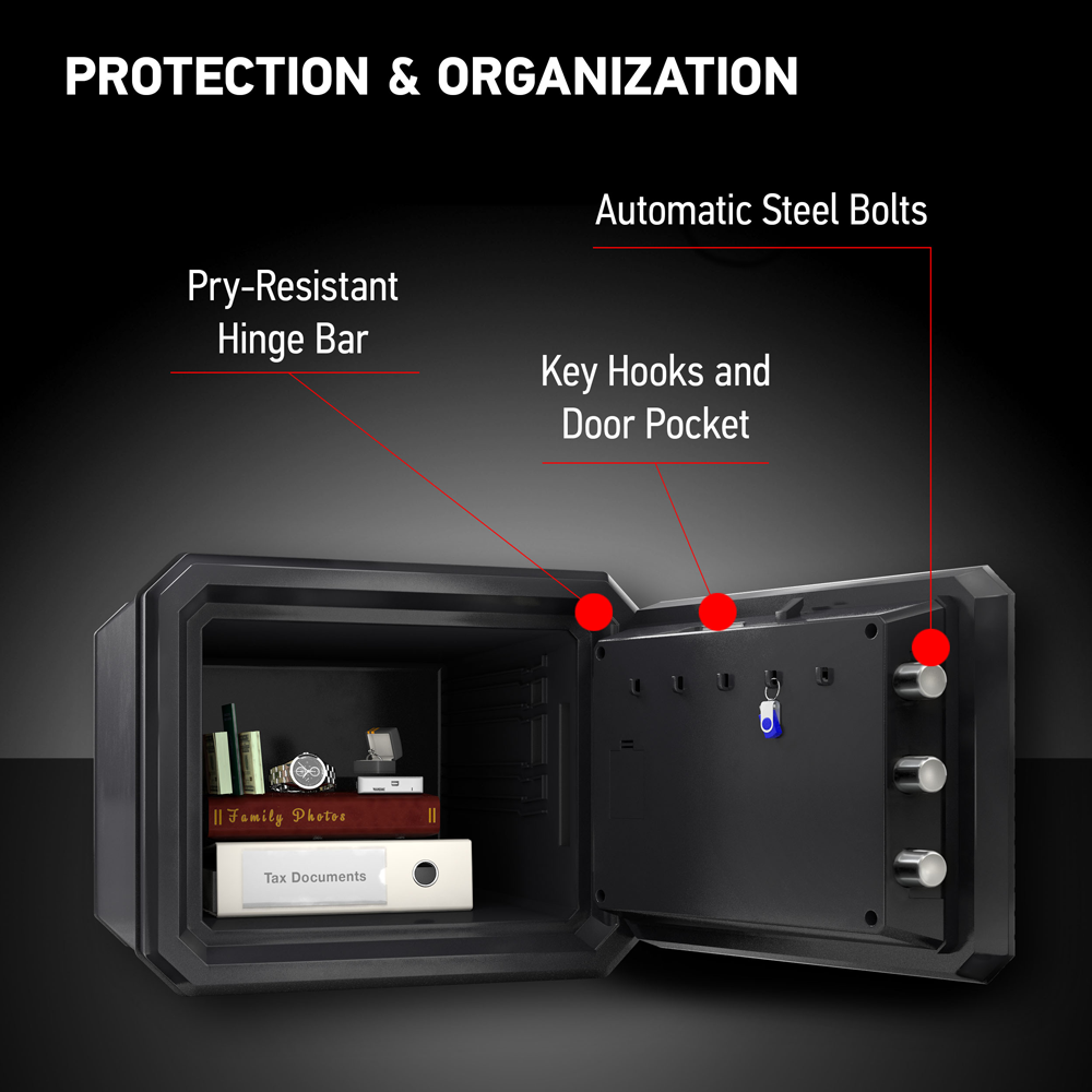 Sentry FPW082C Fireproof &amp; Waterproof Safe with Dial Combination Lock Protection &amp; Organization