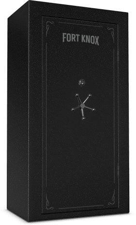 Fort Knox Executive 7241 Gun Safe — black steel residential security container door front view