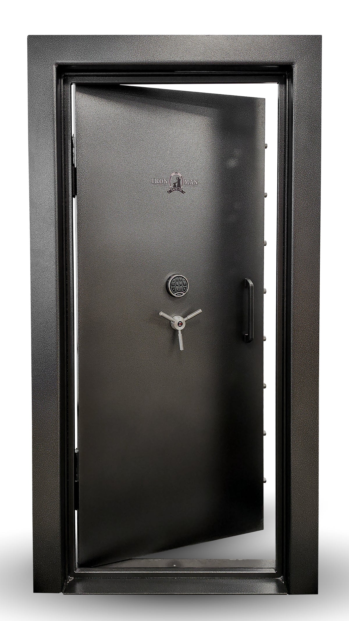 Ironman 8036 Residential Vault Door in swing left hand front opening inwards.