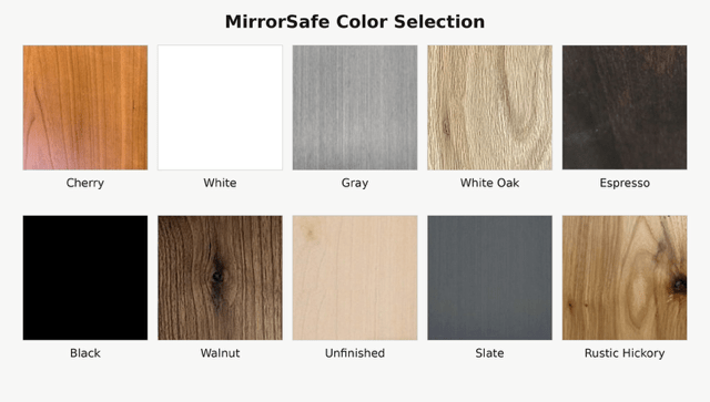 Go Secret Storage Full Length Sliding Concealment Mirror Color Selection